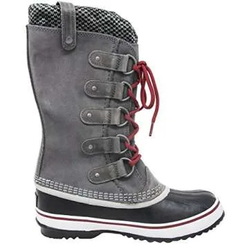 Sorel Women's Joan of Artic Knit Boot, Quarry Red/Dahlia, 9.5 M US