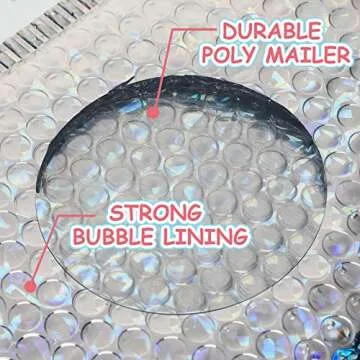 30 Pcs Holographic Bubble Mailers for Shipping