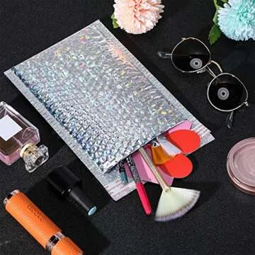 30 Pcs Holographic Bubble Mailers for Shipping