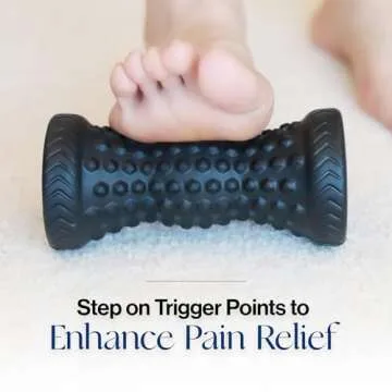 Tumaz Foot Roller for Plantar Fasciitis Relief - Ergonomic & Portable