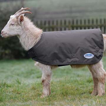 WeatherBeeta Goat Coat, Grey, 2extra Large
