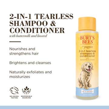 Burt's Bees Tearless Dog Shampoo & Conditioner for Puppies