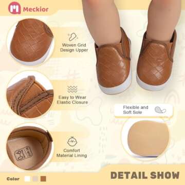 Soft Sole Slip On Baby Shoes for First Walkers