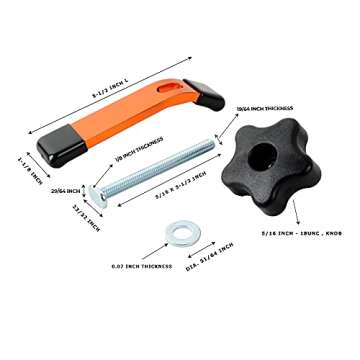 O'SKOOL Hold Down Clamps Kit for CNC and Woodworking