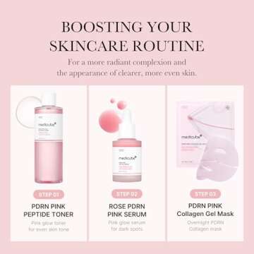 Medicube Salmon DNA PDRN Pink CICA Soothing Toner I Pink Glow Toner for Skin Boosting, Soothing and Calming, Uneven Skin Tone, Peptide & Niacinamide, Korean Skin Care (250ml / 8.45 fl. oz.)