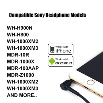 Sony Headphones Replacement Audio Cable - Black