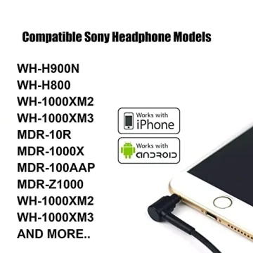 Sony Headphones Replacement Audio Cable - Black