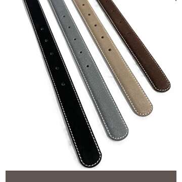 Cowboy Craft Women's Leather Belt Fashion Waist Genuine Suede Leather Belts For Jeans Dress 1"(25mm) Wide (Brown, 32)