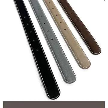 Cowboy Craft Women's Leather Belt Fashion Waist Genuine Suede Leather Belts For Jeans Dress 1"(25mm) Wide (Brown, 32)