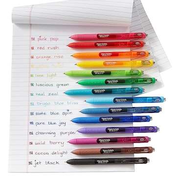 Paper Mate InkJoy Gel Pens | Medium Point (0.7mm) | Black Ink | 12 Count