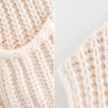 FindThy Women’s Cropped Sweater Vest Cute Crewneck Button Down Sleeveless Crop Knit Cardigan with Pocket(4056-White-M-LB)