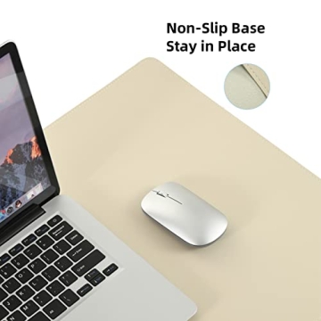 Wolaile 36x17 Leather Desk Pad Blotter - Stylish & Functional