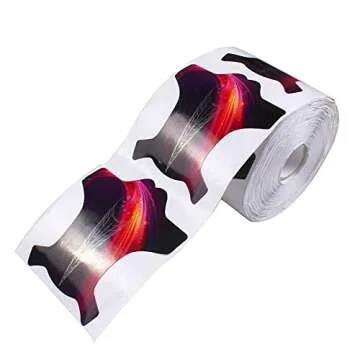 BeautyLeader 500Pcs Long Nail Forms System for UV Gel Acrylic Nail Tips Extension Sharp Ending Adhesive Nail Polish Form Sticker