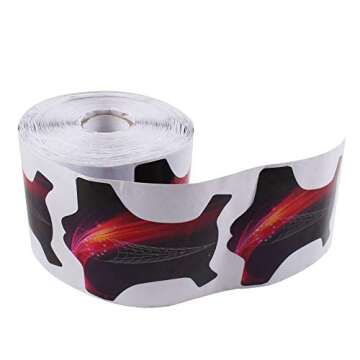 BeautyLeader 500Pcs Long Nail Forms System for UV Gel Acrylic Nail Tips Extension Sharp Ending Adhesive Nail Polish Form Sticker