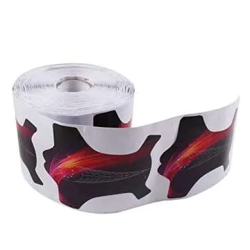 BeautyLeader 500Pcs Long Nail Forms System for UV Gel Acrylic Nail Tips Extension Sharp Ending Adhesive Nail Polish Form Sticker