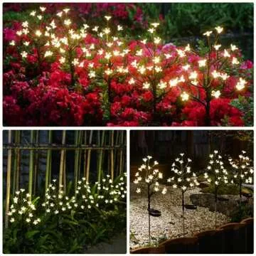 IUEECEN Solar Garden Lights Decorative for Yard and Pathway