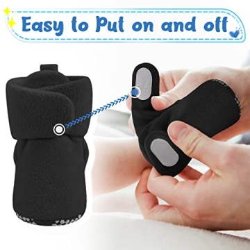 Cozy Fleece Baby Booties for Newborns 0-3 Months