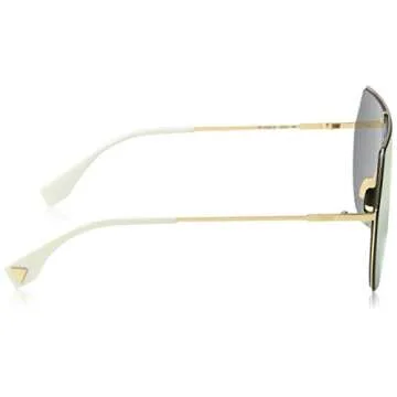 Fendi Aviator Sunglasses FF0193S 0000J Gold/Ivory 99mm 193