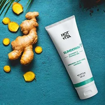 Hot Vita Slimdown Gel – Slimming Body Cream – Skin Care Product for Women – Increases Circulation with Caffeine, Ginseng Extract, Guarana Seed, Aloe Vera
