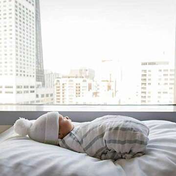 Cozy Newborn Baby Hat Set with Hairballs for 0-3 Months