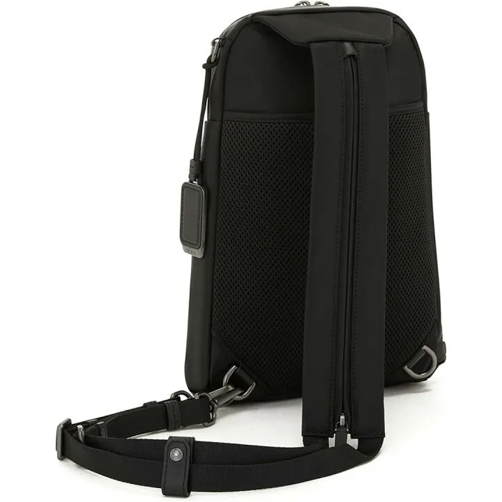 TUMI Convertible Sling Bag in Black & Gunmetal