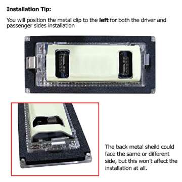 iJDMTOY OEM-Fit 3W Full LED License Plate Light Kit Compatible with 2004-2006 BMW E46 LCI/Facelift 3...