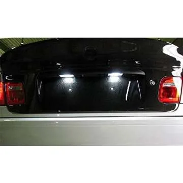 iJDMTOY OEM-Fit 3W Full LED License Plate Light Kit Compatible with 2004-2006 BMW E46 LCI/Facelift 325ci 330ci M3 2-Coor Coupe, Powered by 18-SMD Xenon White LED