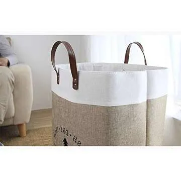 Lihio Laundry Baskets Collapsible Laundry Bag for Bedroom Laundry Hampers Clothes Storage Organier Decorative with Handle for Bathoom Home 13.8"x22"