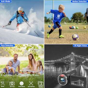 FHD 1080P Video Camera for YouTube - 36MP Digital Zoom