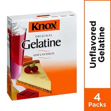 Knox Unflavored Gelatin, 4 Count (Pack of 12)