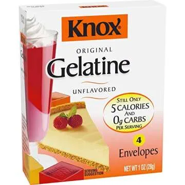 Knox Unflavored Gelatin, 4 Count (Pack of 12)