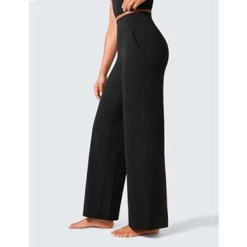 Comfy CRZ YOGA Butterlift Wide Leg Pants for Women