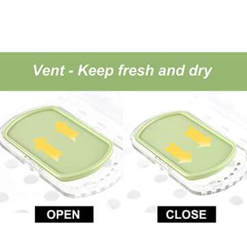 Yatmung Stackable Fridge and Pantry Organizer - Clear Bins