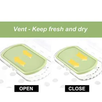 Yatmung Stackable Fridge and Pantry Organizer - Clear Bins