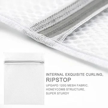 3Pcs Durable Honeycomb Mesh Laundry Bags for Delicates, Lingerie Wash Bag 7 x 7 x 6 Inches