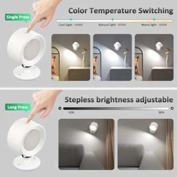 Rechargeable LED Wall Sconces with Remote Control