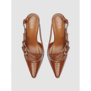 CIDER Slingback Pointed Toe Heels for Every Occasion