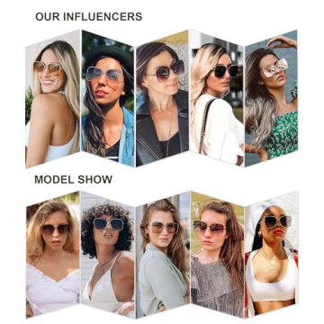 SOJOS Trendy Oversized Sunglasses for Men and Women