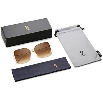 SOJOS Trendy Oversized Sunglasses for Men and Women