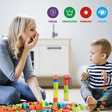 BMTOYS Educational Beads for Fine Motor Skills