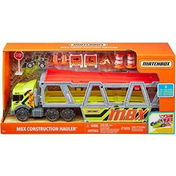 Matchbox Construction Hauler with Detachable Cab for Story Play
