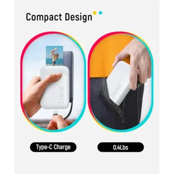 Liene 2x3 Photo Printer Bundle - Portable & Easy to Use