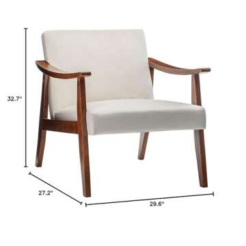 Stylish Mid-Century Modern Accent Chair for Small Spaces