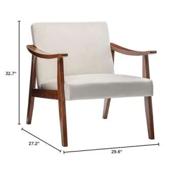 Stylish Mid-Century Modern Accent Chair for Small Spaces