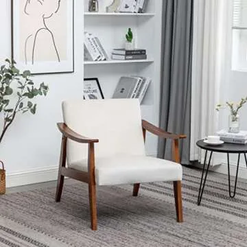 Stylish Mid-Century Modern Accent Chair for Small Spaces