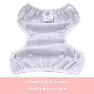 Babygoal Baby Girl Swim Diapers 3 Pack for 0-8 Months Infant, Reusable Adjustable Washable for Swim Class-Flower