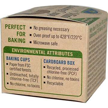 YouCare J25018 mini baking cups, Brown 2 pack