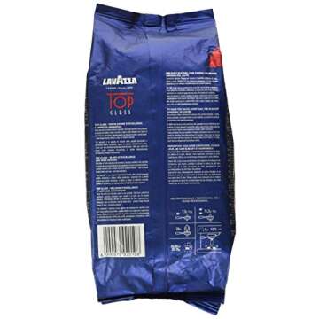 Lavazza Top Class Whole Bean Coffee Blend, 2.2 Pound - Authentic Italian Espresso Roast