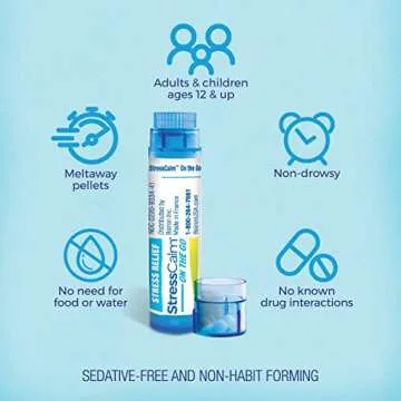 Boiron StressCalm On The Go for Relief of Stress, Anxiousness, Nervousness, Irritability, and Fatigue, 80 Count (Pack of 2)