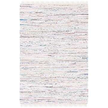 SAFAVIEH Rag Rug - Stylish Handmade Area Rug 5'x8'